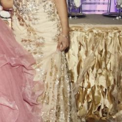 Gold Prom Dress 