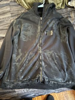 Balenciaga mud distressed campaign zip up