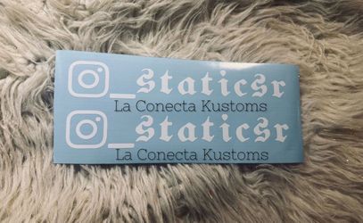 Brand new Custom instagram vinyl sticker decals.