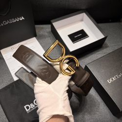 Dolce Gabbana Leather Belt New 