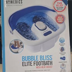 HoMedics Bubble Bliss Elite Footbath with Heat Boost