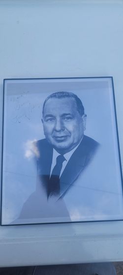 RICHARD J. DALEY Signed Photo 1968 Legendary Chicago Mayor