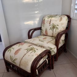 Beautiful Comfortable Chair And Ottoman 