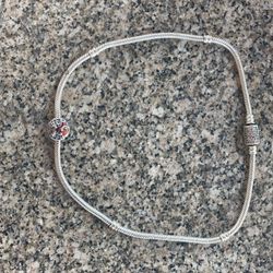 Pandora Marvel Spider-Man Charm With Pandora Chain 13 1/2 Inch
