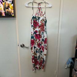 Floral white dress