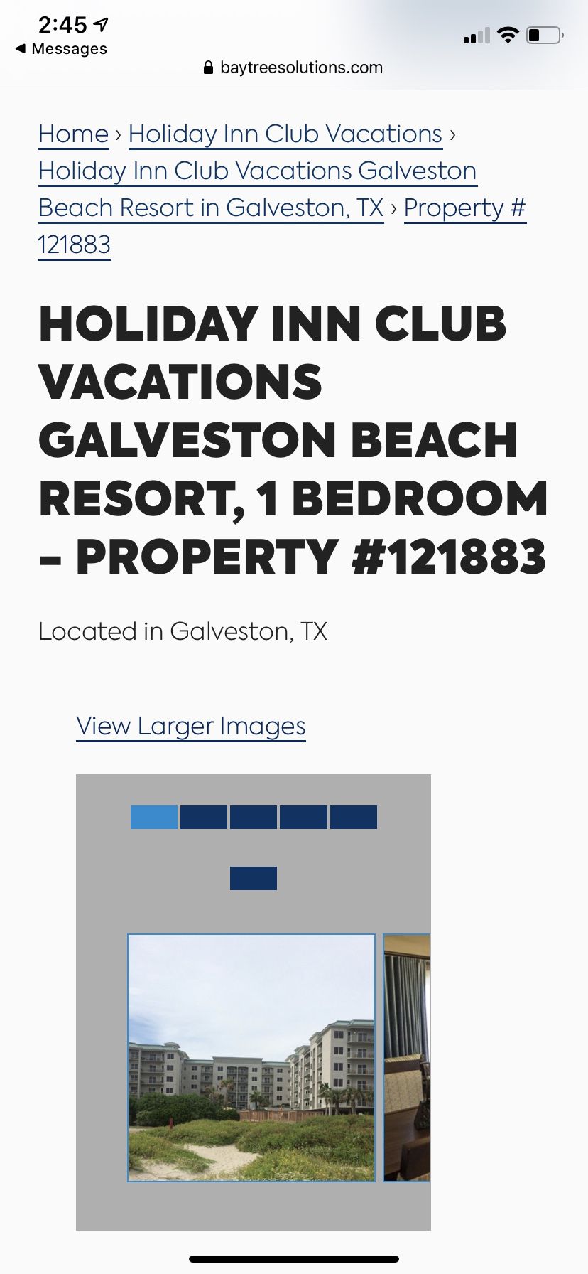 Holiday Inn Club Vacations Galveston Beach Resort can be used at any Holiday Inn Vacation sites and/or RCI