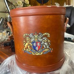 Antique leather cooler