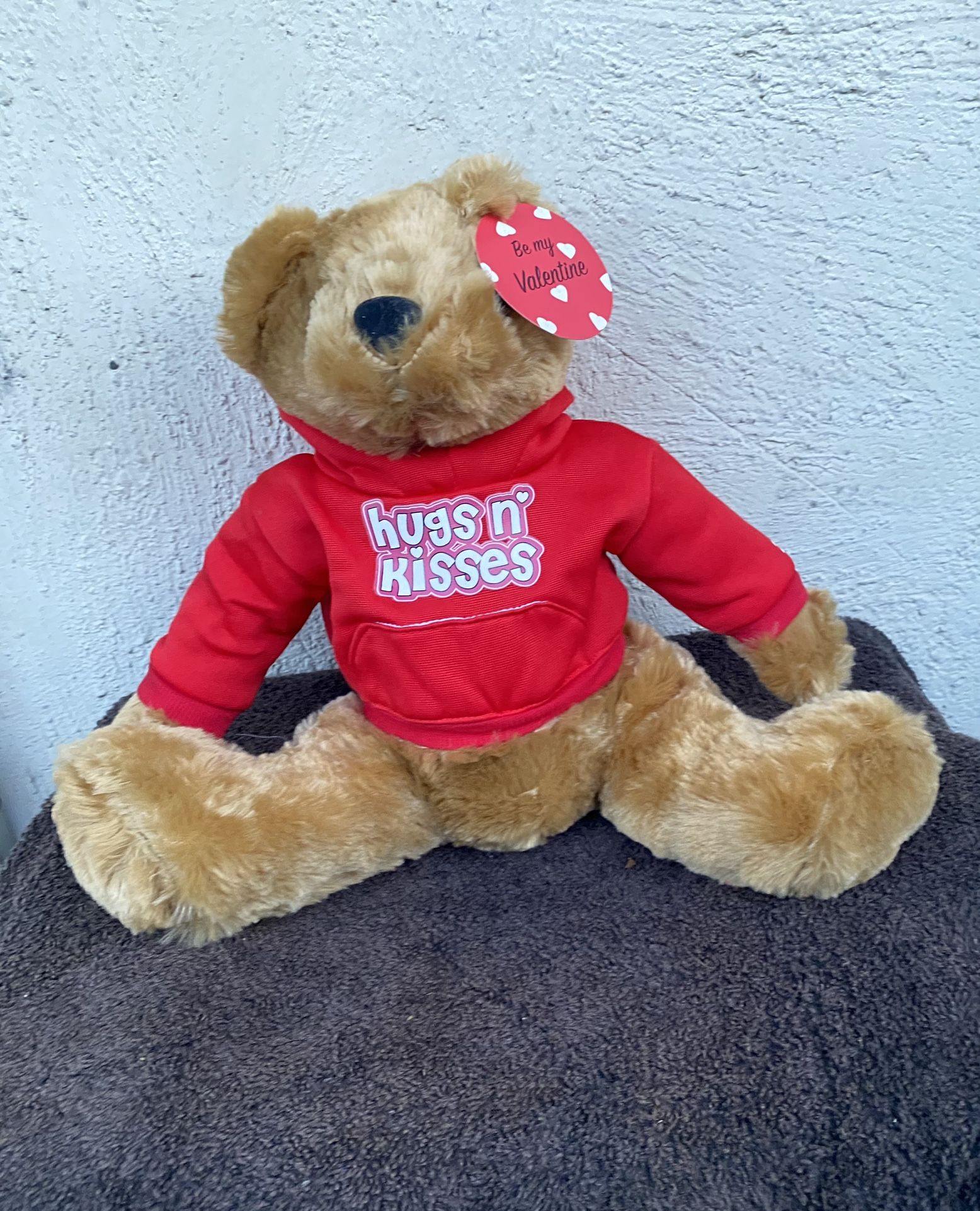 2016 Valentines Day Hugs N Kisses Teddy Bear 12” Collectible 