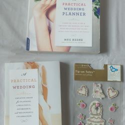 📚 A Practical Wedding + The A Practical Wedding Planner - $5 (Bonus Wedding Stickers!) 💍