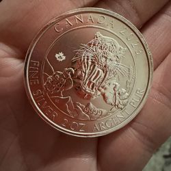 2 Ounce Canada Ice Age Silver Coin Bullion
