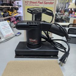 VINTAGE CRAFTSMAN 1/2" PAD FINISH SANDER 911622 OPEN BOX.