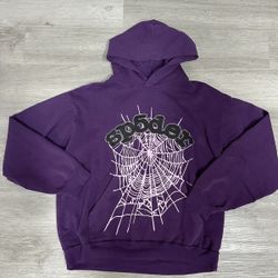 Sp5der Web Hoodie Purple L
