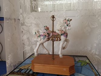 Porcelain Music Box Horse