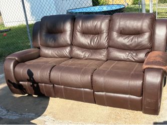 Leather Recliner Couch