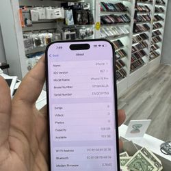 Iphone 15 Pro 128GB ATT Cricket