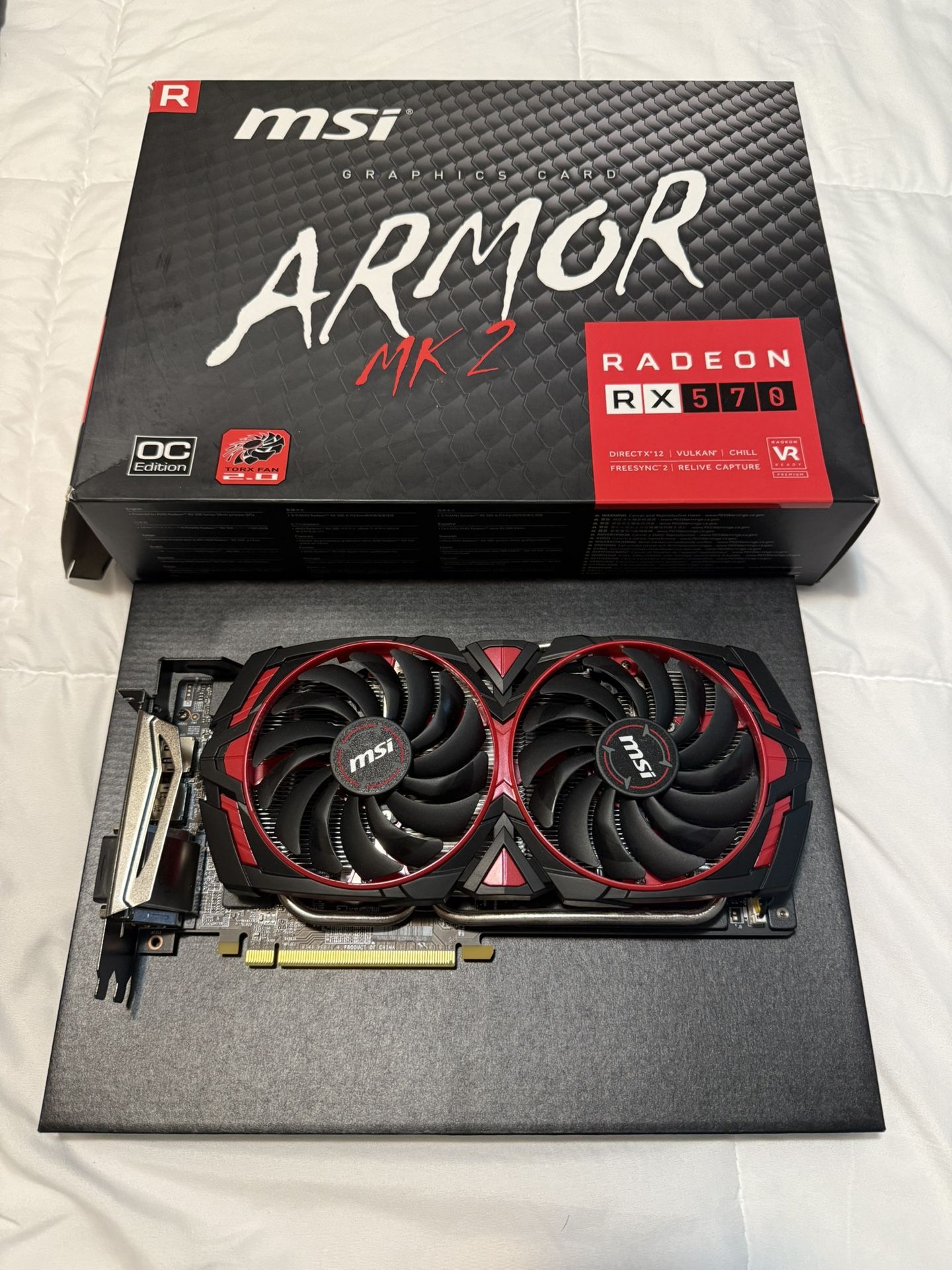 Rx 570 Msi Rx 850 MSI ARMOR MK2 Radeon RX 570 8GB OC Graphics Card - Main Image