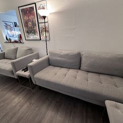 Tufted Sofa Set (2)