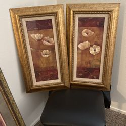 Two Medium Floral Frames