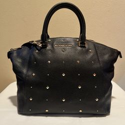 Michael Kors Black Studded Handbag