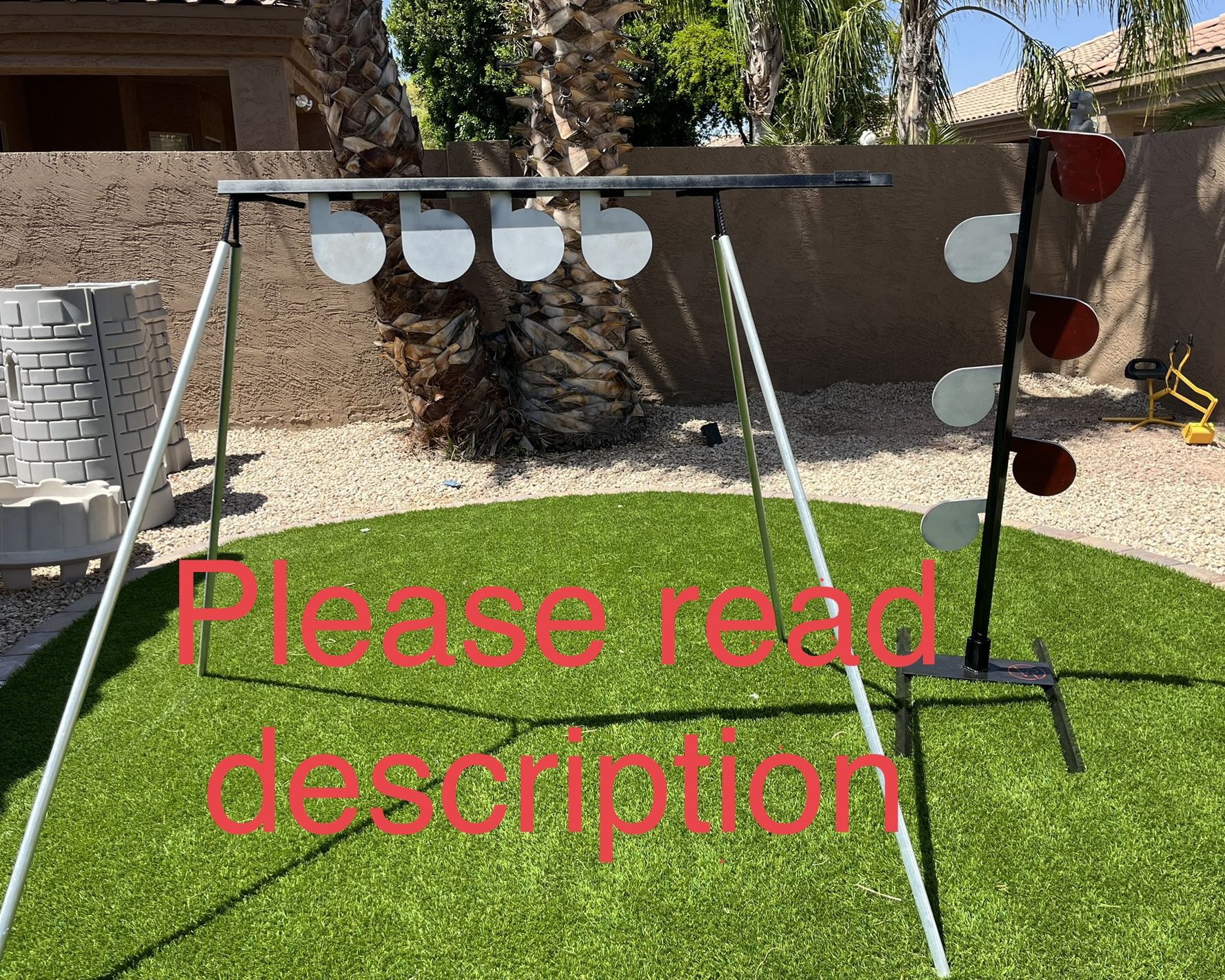 AR500 Dueling Tree Plate Rack Combo Target
