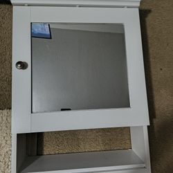 Cabinet With Mirror And Shelfs