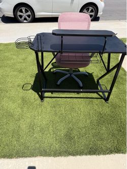 Computer desk and office chair