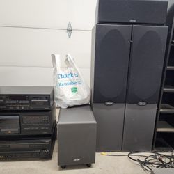 Pioneer Stereo System and Polk Speakers