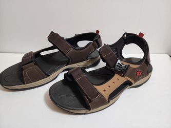 Dunham Nolan Java Leather Walking Hiking Sandals Men Size 17 XW Adjustable Strap
