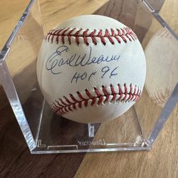 Autographed Earl Weaver baseball HOF