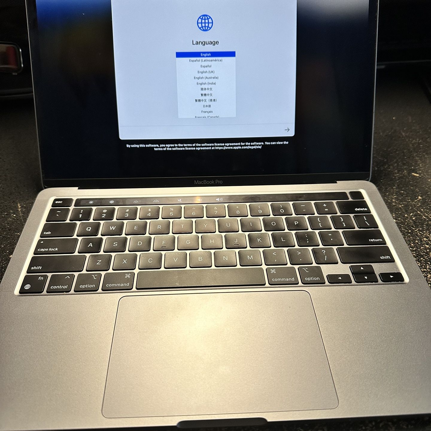 Apple MacBook Pro M1 Model A2338 Space Grey