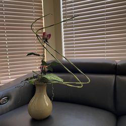 Unique Silk Flower Arrangement In A Vase
