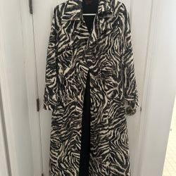 Simon Chang Fabulous Trench Coat 98% Cotton size 6