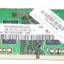 Samsung 4GB 1Rx16 PC4-3200AA-SC0-11 SO-DIMM RAM module,