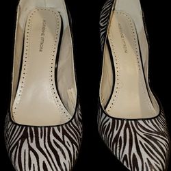 Adrienne Vittadini Zebra Print Pumps, Size 11M
