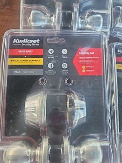 Kwikset keyed entry set