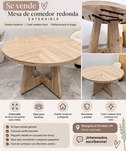 Round dining table