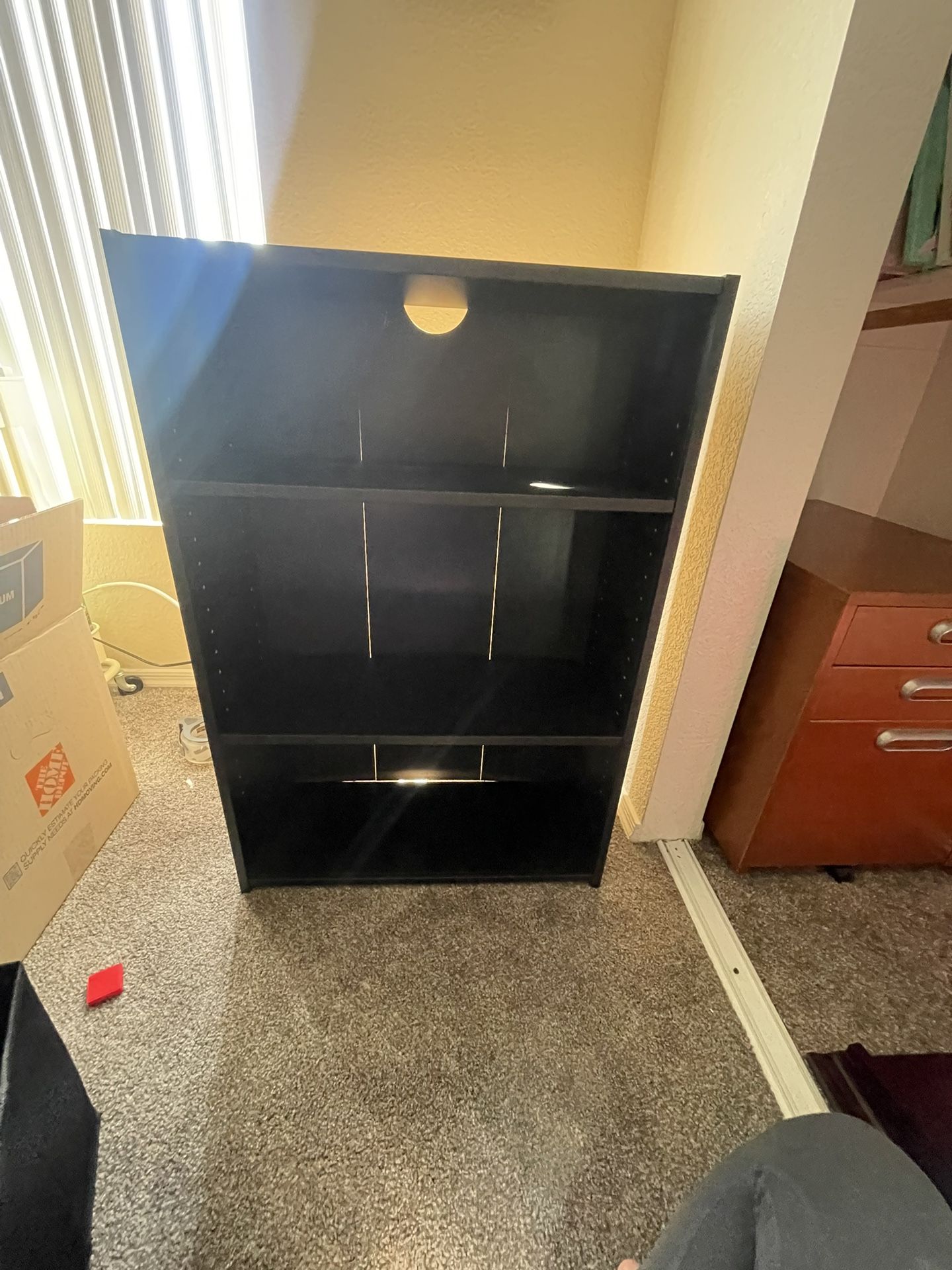 Black Shelving Unit