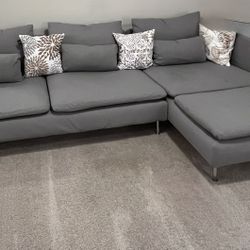 Ikea Soderhamn Gray Sectional 4 Seat Sofa