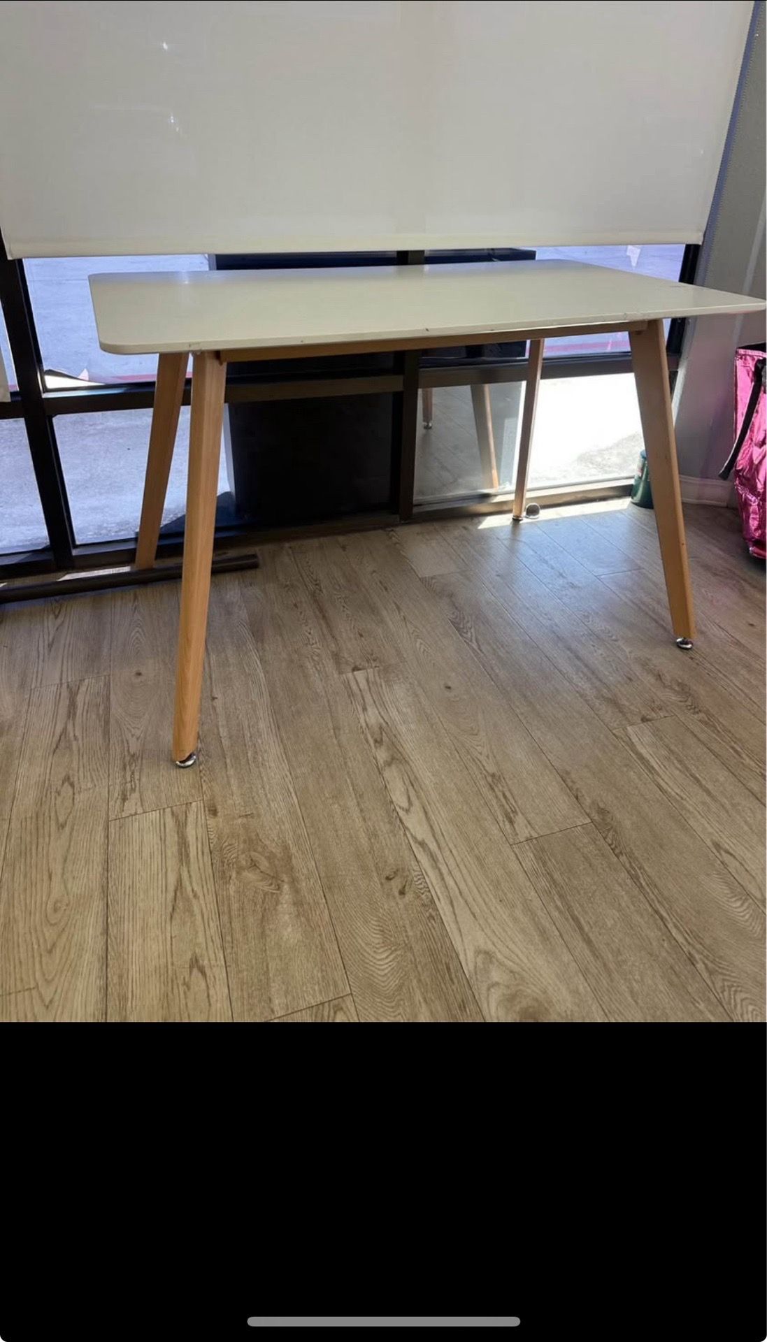 Modern White Table Wood Legs