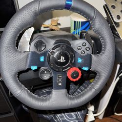 Logitech - G29 Driving Force Racing Wheel and Floor Pedals for PS5, PS4, PC, Mac - Black