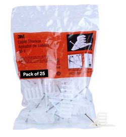 3M SI-1 Cable Stackers – 10 Packs (250 Pieces Total) – $50