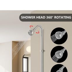 Kingston Brass CC3111 Convertor Shower Unit, Polished Chrome,61-inch Length C12 