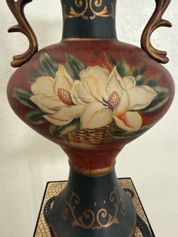 Gorgeous, tall magnolia statement vase