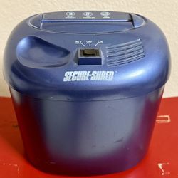 SECURE-SHRED Personal Paper Shredder 3 Sheet Works Great Pre-Owned