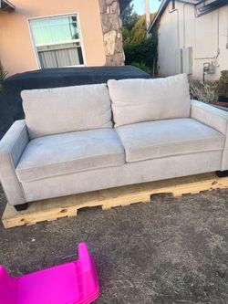 Biege cloth couch