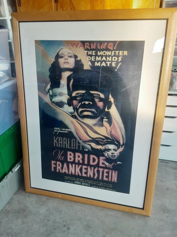 Bride Of Frankenstein Movie Poster Print