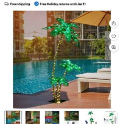 NEW 7ft Palm tree with LED lights