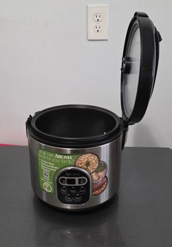 AROMA ARC-150SB 5 qt Digital Cool-Touch Rice Cooker - Silver