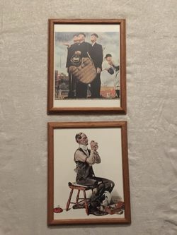 Two Large (11x14) Norman Rockwell prints
