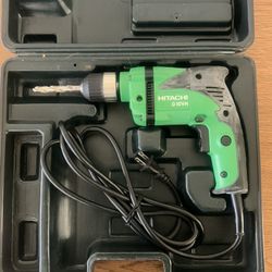 Hitachi D10VH 3/8 Inch Corded Drill with Case